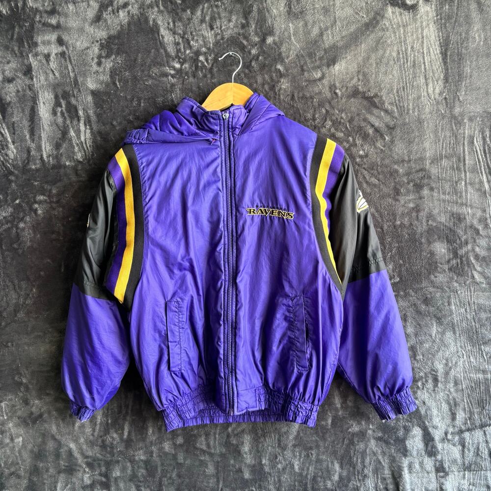 NFL Ravens Boy’s Large Puffer Jacket Color Purple